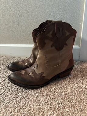 Reba ankle cowboy boots